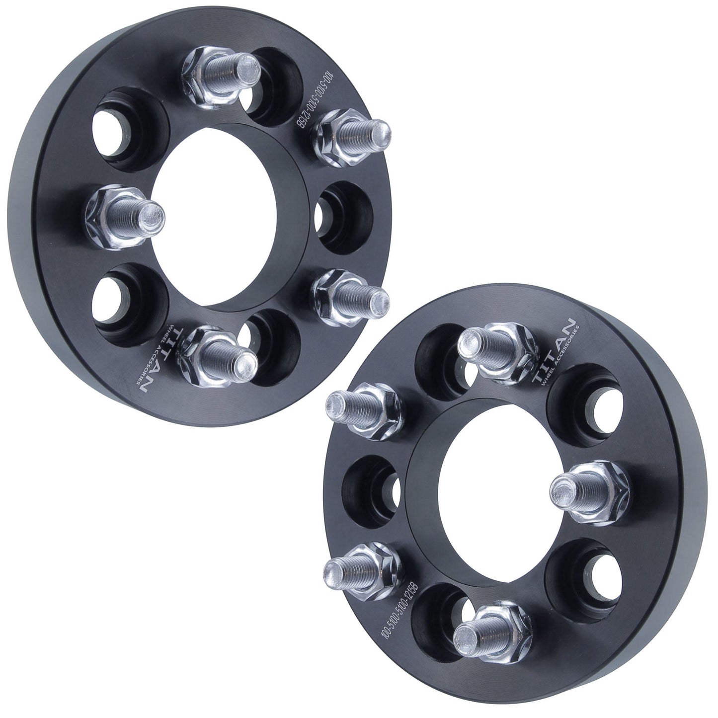 25mm (1") Wheel Spacers for Chrysler Dodge Toyota | 5x100 | 12x1.5 Studs |