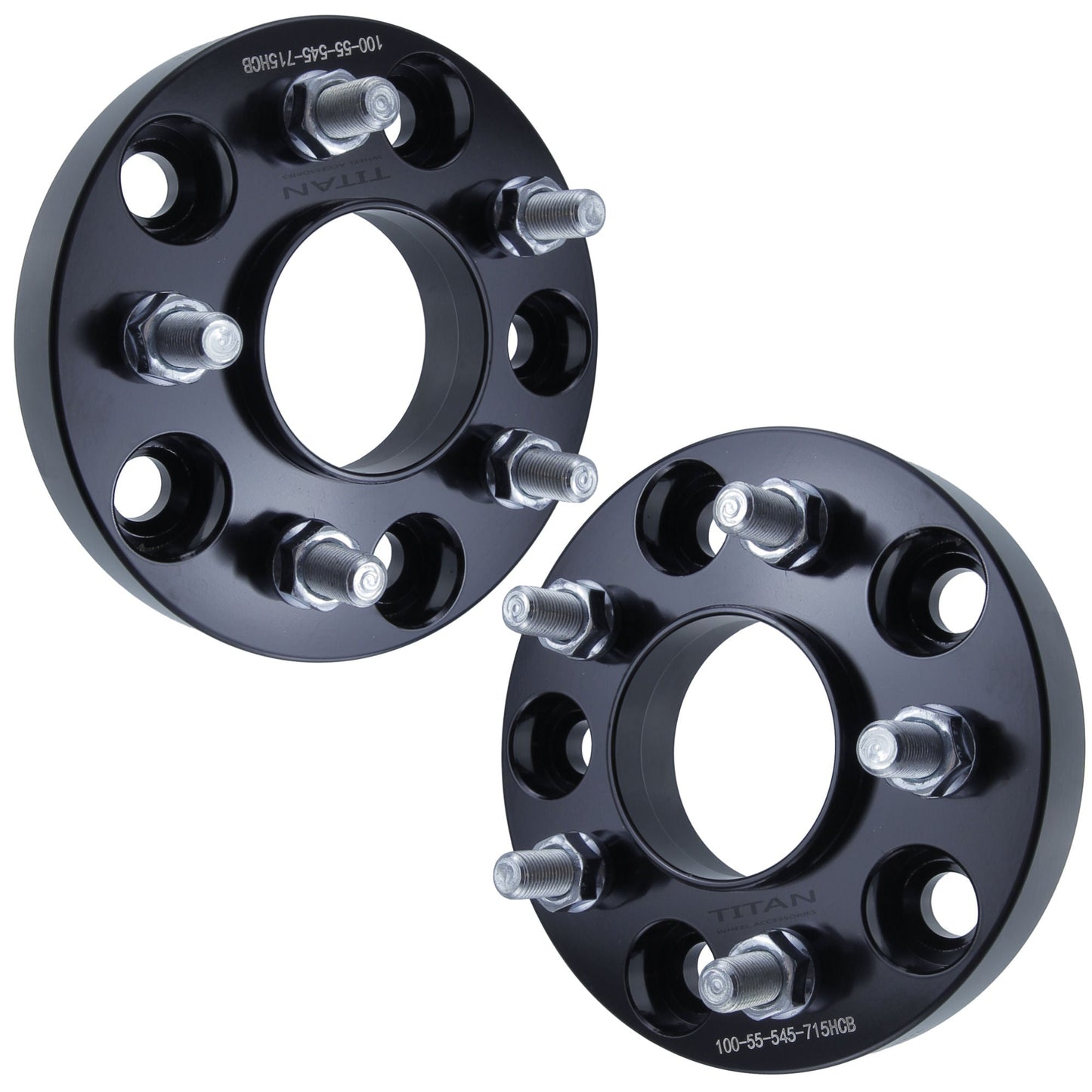 1" (25mm) 5x5 To 5x4.5 Wheel Adapters | Hubcentric 71.5 | 1/2x20 Studs |