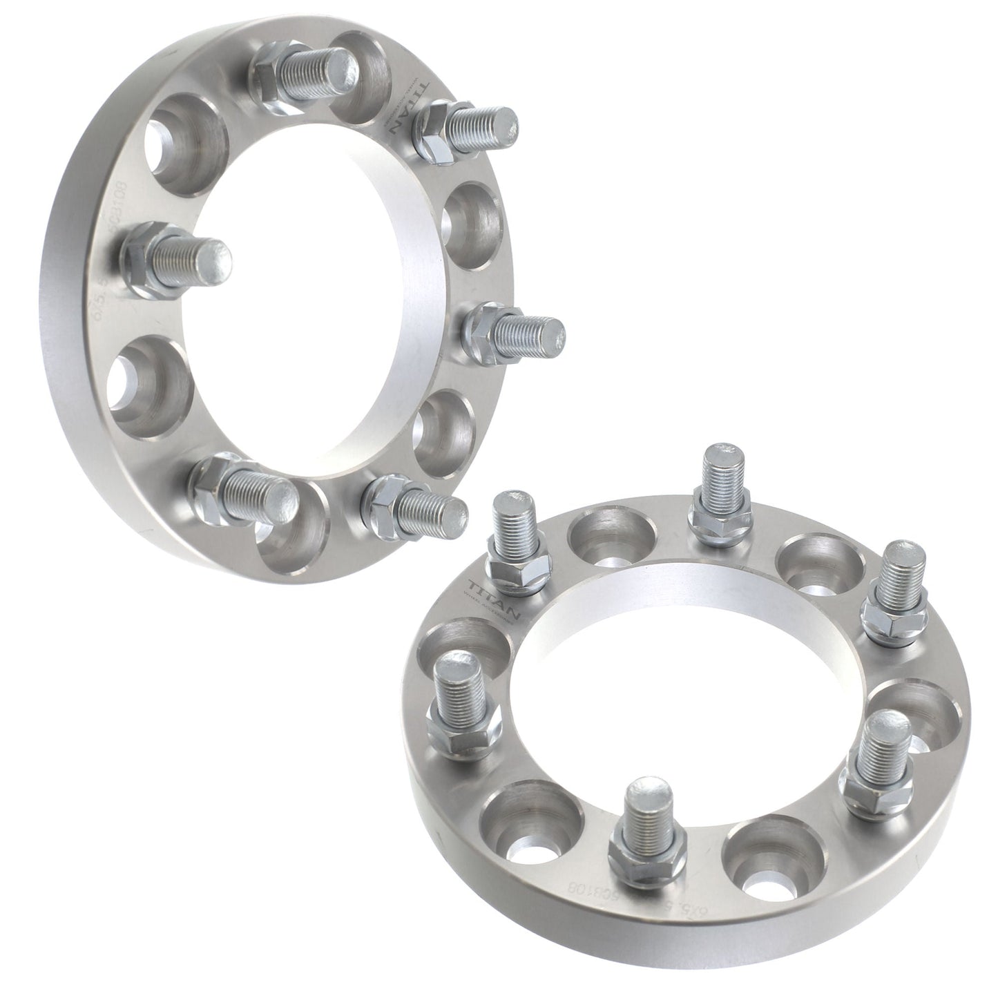 1" (25mm) Wheel Spacers for Cadillac Chevy GMC Trucks SUV | 6x5.5 (6x139.7 | 14x1.5 Studs |
