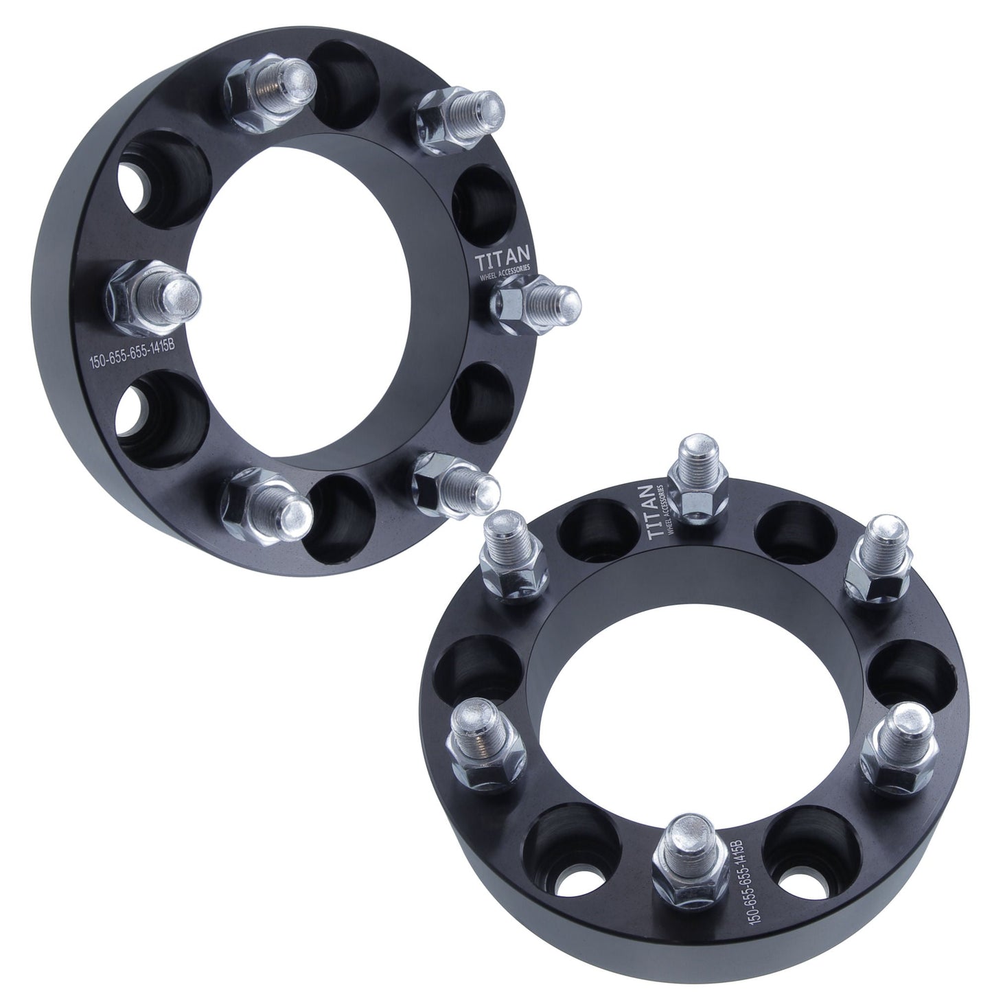 32mm (1.25") Wheel Spacers for Cadillac Chevy GMC Trucks SUV | 6x5.5 (6x139.7) | 14x1.5 Studs |