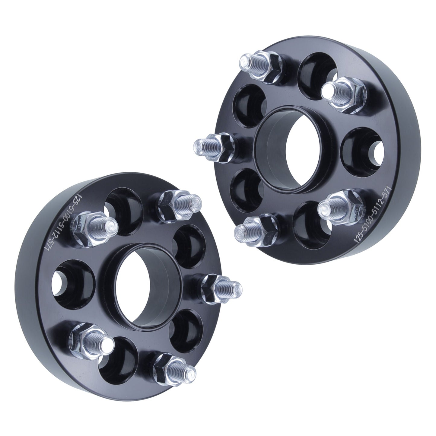 25mm (1") 5x100 to 5x112 Wheel Adapters for VW Audi | 57.1 Hubcentric | 12x1.5 Studs |