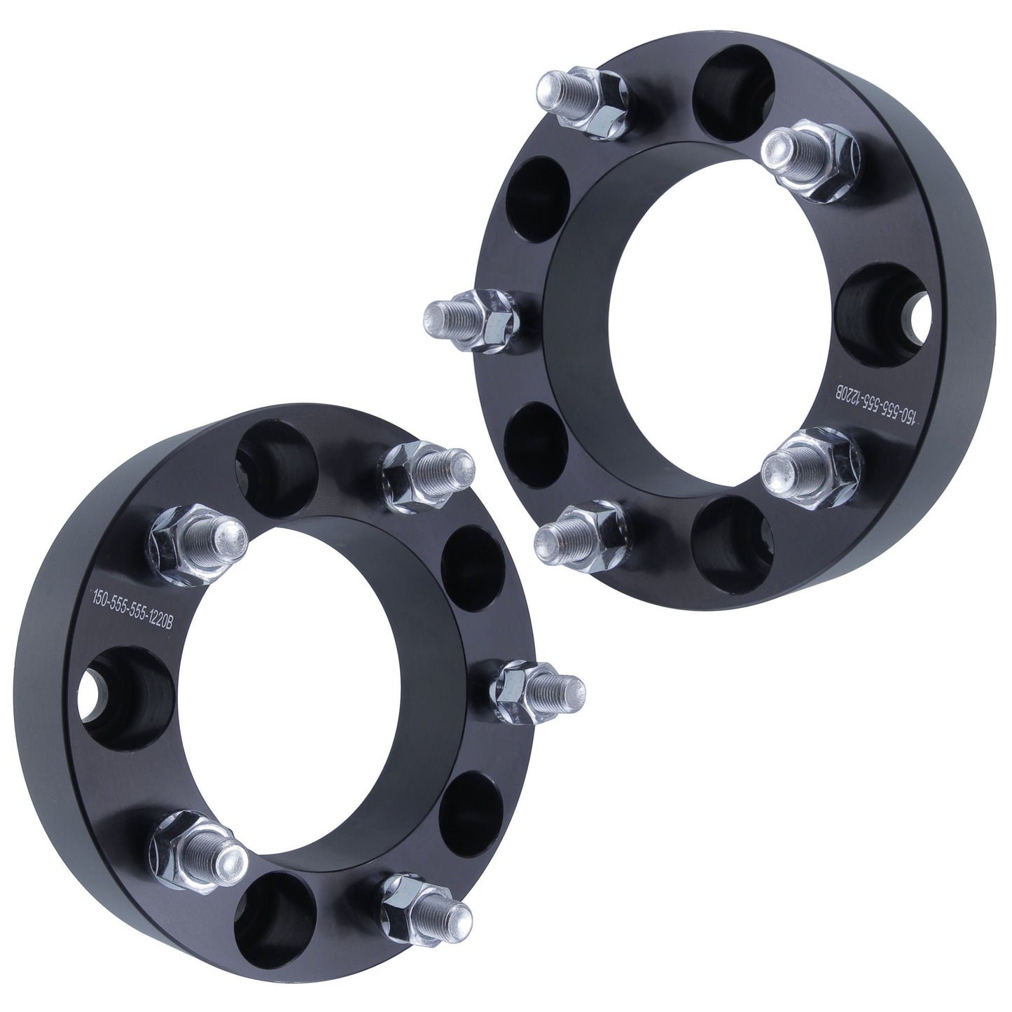 1.5" (38mm) Wheel Spacers for Dodge Ram 1500 Ford F100 Bronco Jeep CJ | 5x5.5 (5x139.7) | 1/2x20 Studs |