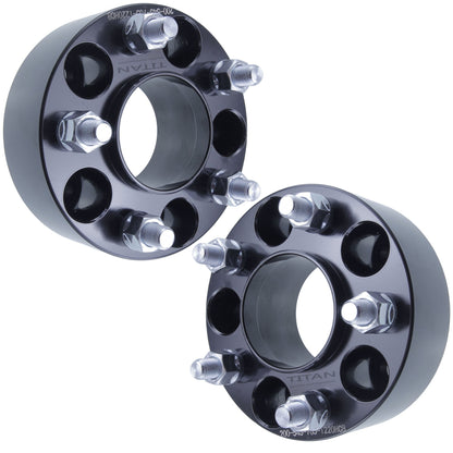 2" (50mm) Wheel Spacers for Ford Mustang Ranger Explorer Edge | 5x4.5 (5x114.3) | 70.5 Hubcentric |1/2x20 Studs |