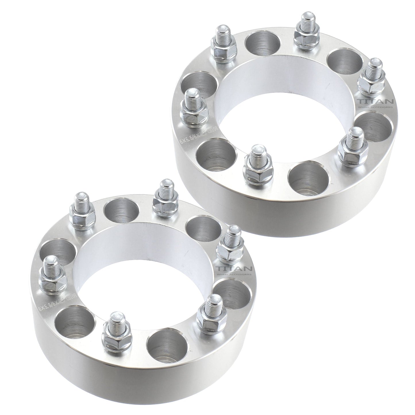 2" (50mm) Wheel Spacers for Escalade Sierra Yukon Silverado Suburban | 6x5.5 (6x139.7) | 14x1.5 Studs |