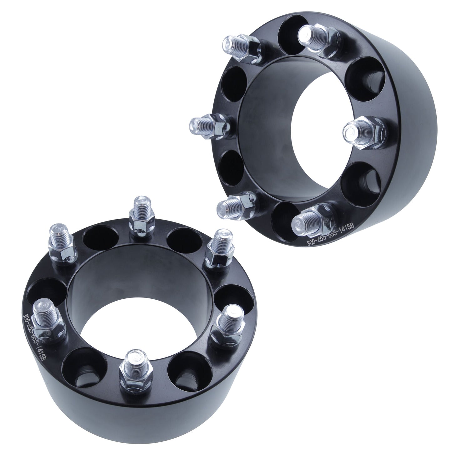 3" (75mm) Wheel Spacers for Dodge Mitsubishi Hummer Trucks | 6x5.5 (6x139.7) | 12x1.5 Studs |