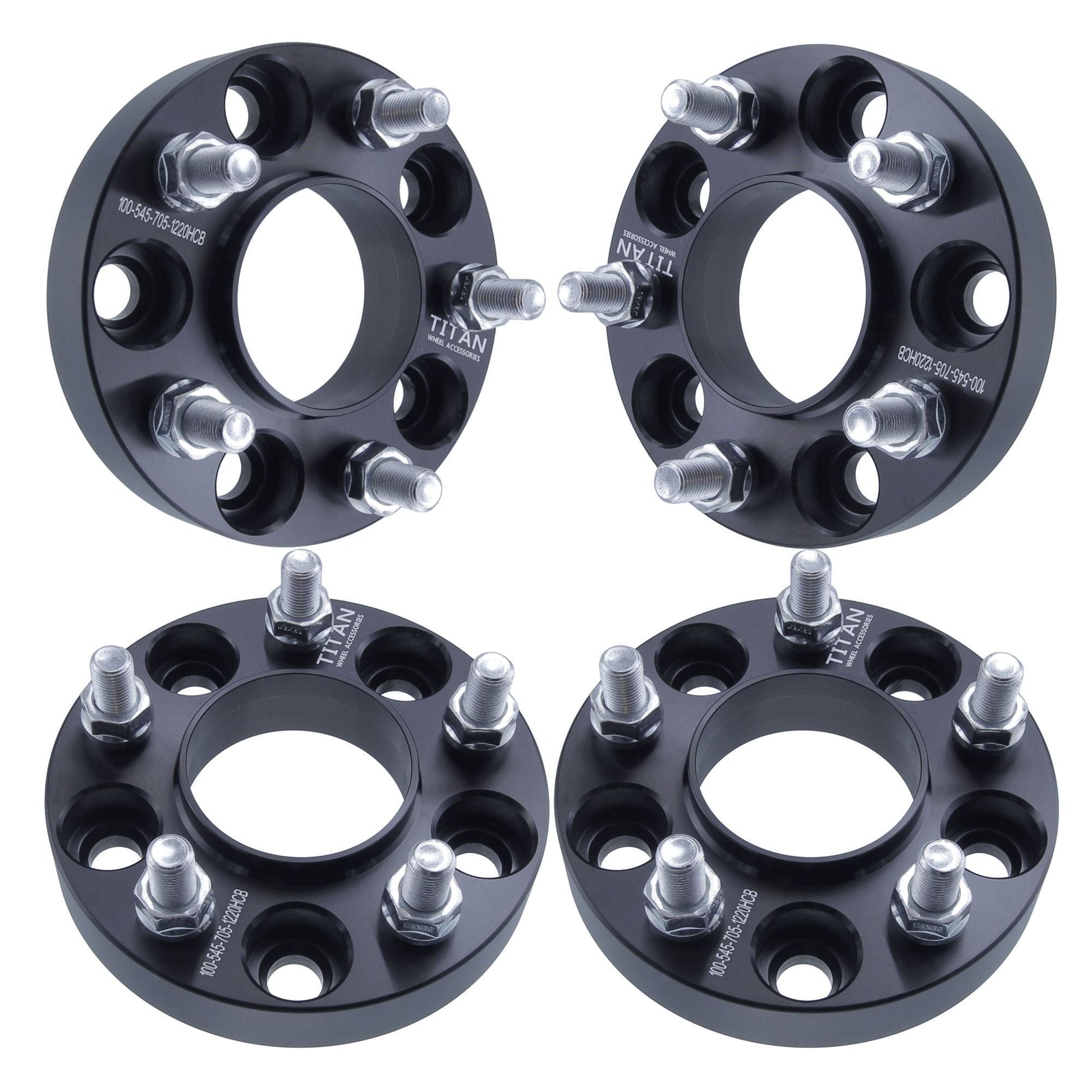 1.5 inch Hubcentric 5x4.5 Wheel Spacers (70.5mm Bore, 1/2x20 Studs)  Compatible with Ford Mustang Edge Crown Victoria Ranger Explorer, Lincoln  Town Car