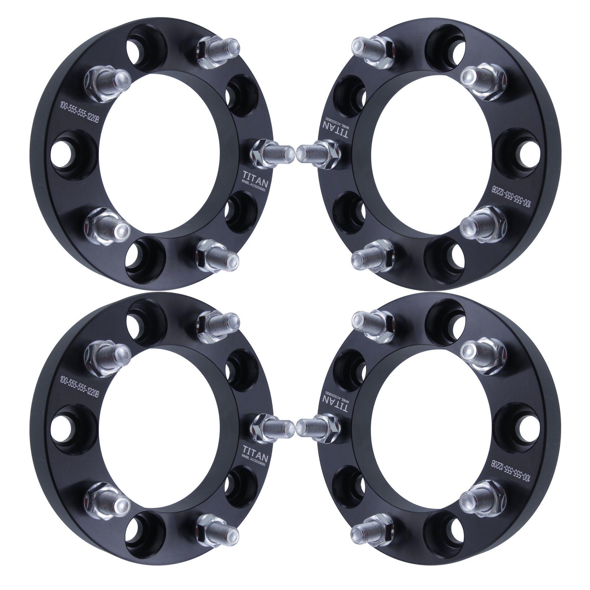 1 Inch Wheel Spacers for Ram 1500 Ford F-100 Bronco Jeep CJ | 5x5.5 | Titan  Wheel Accessories