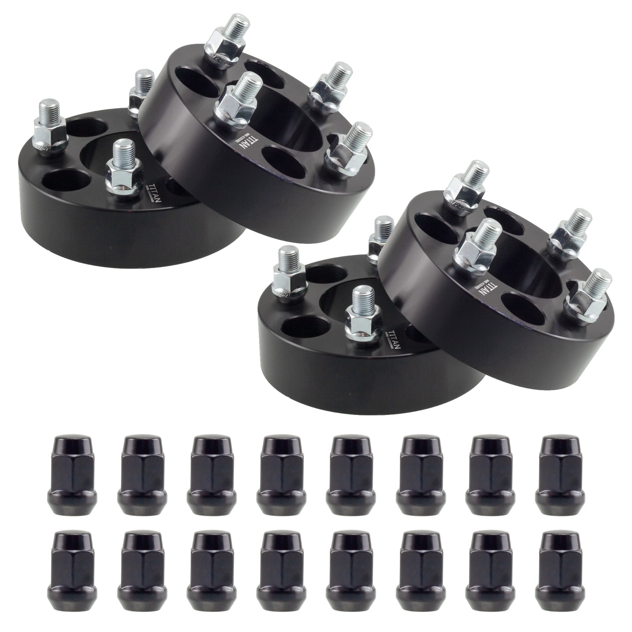 25mm 4x108 (4x4.25) to 4x100 Wheel Adapters | 12x1.5 Studs | Titan