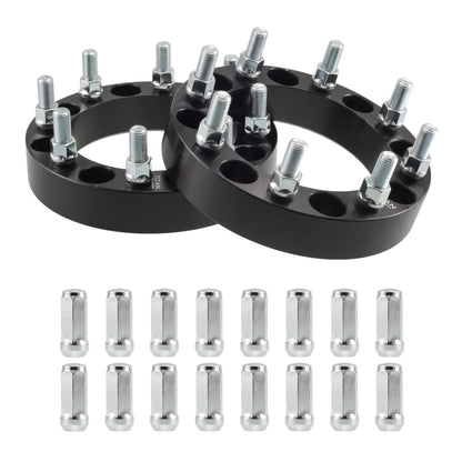 2" (50mm) Wheel Spacers for Chevy Silverado 2500 3500 Suburban HD | 8x6.5 | 116.7 Hubcentric |14x1.5 Studs |