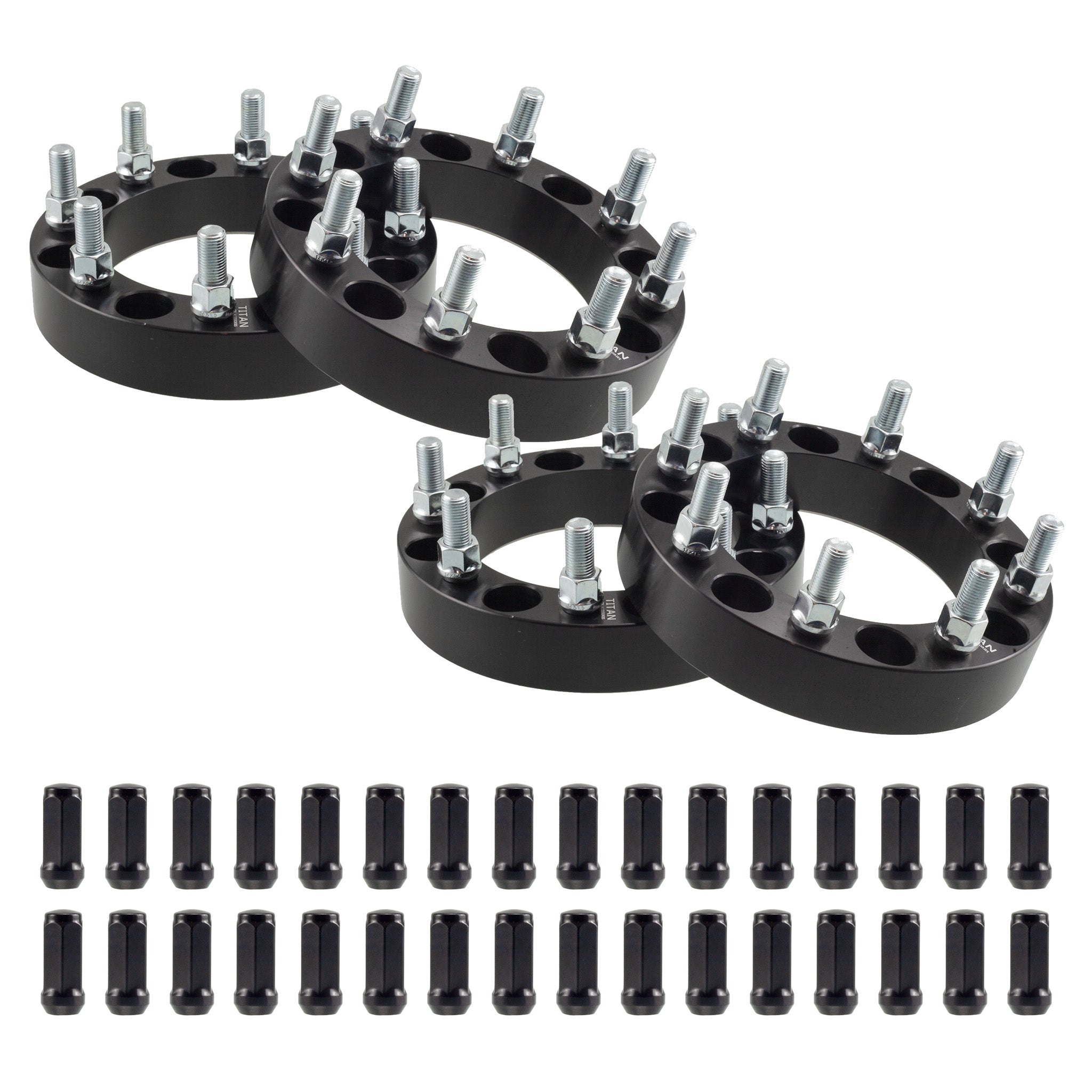 2 Inch 8x6.5 to 8x180 Wheel Adapters for Ram 2500 3500 | 14x1.5